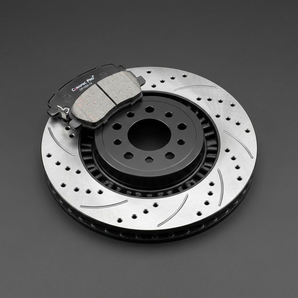 Drilled & Slotted Rotor + Ceramic Pad Kit